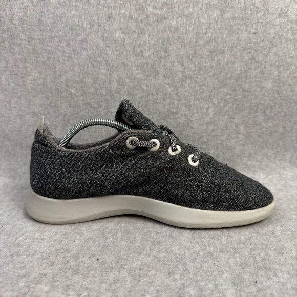 Allbirds Wool Runners Women’s Size 9 Grey White Low Top Casual Everyday Sneakers - Picture 6 of 9